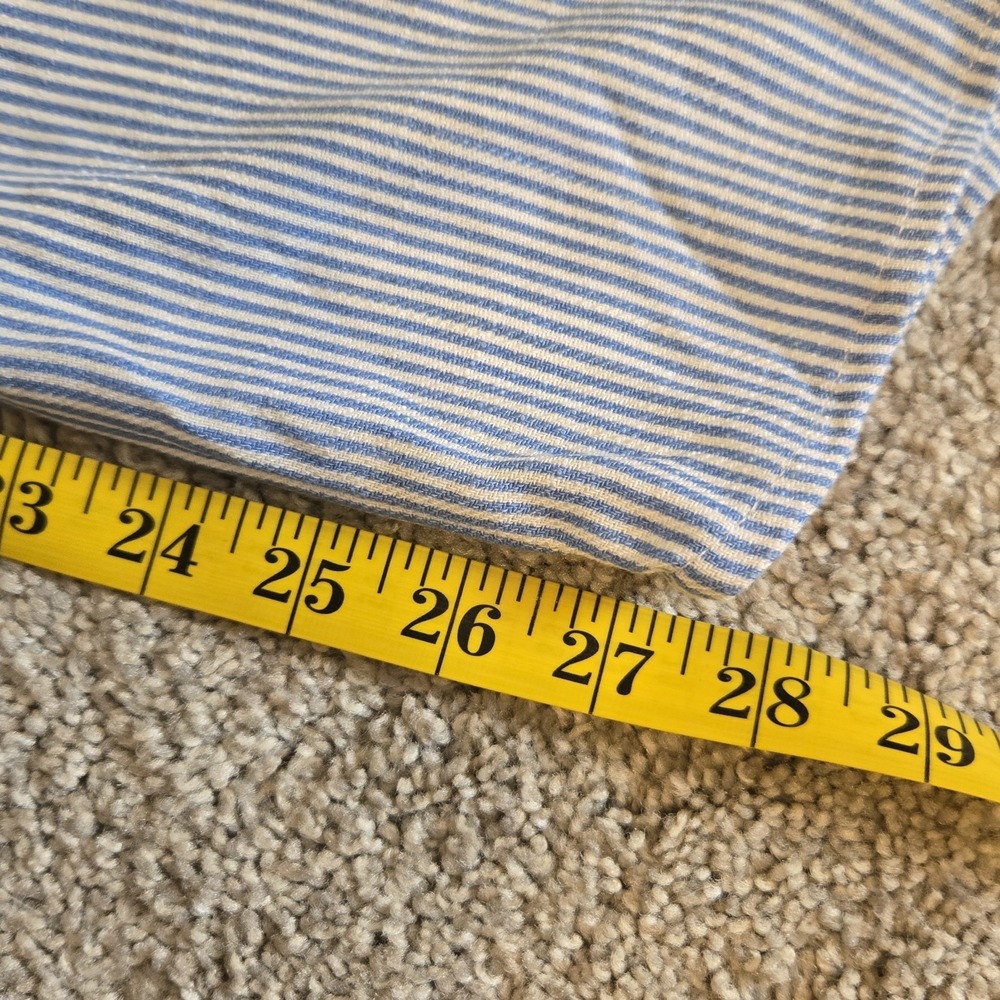 Womens Sz L Large Blue White Striped Nautical Pants Pockets Side Tie Wide Leg - Picture 11 of 11